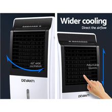 Load image into Gallery viewer, Evaporative Air Cooler Potable Fan Cooling Remote Control LED Display
