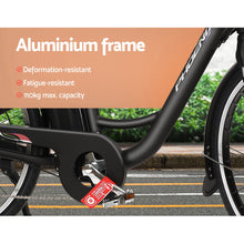 Load image into Gallery viewer, Phoenix 26" Electric Bike Bicycle eBike e-Bike Motorized City Battery Basket Black
