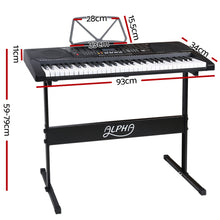 Load image into Gallery viewer, Alpha 61 Key Lighted Electronic Piano Keyboard LCD Electric w/ Holder Music Stand
