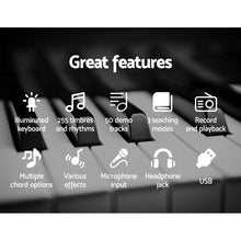 Load image into Gallery viewer, Alpha 61 Key Lighted Electronic Piano Keyboard LCD Electric w/ Holder Music Stand

