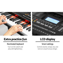 Load image into Gallery viewer, Alpha 61 Key Lighted Electronic Piano Keyboard LCD Electric w/ Holder Music Stand
