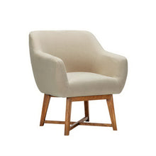 Load image into Gallery viewer, Artiss Fabric Tub Lounge Armchair - Beige

