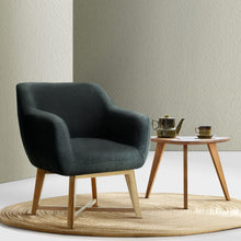 Load image into Gallery viewer, Artiss Aston Tub Accent Chair Charcoal
