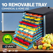 Load image into Gallery viewer, 10 Trays Commercial Food Dehydrator
