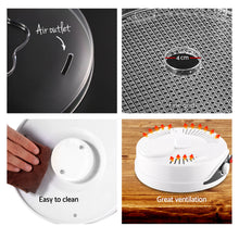 Load image into Gallery viewer, Devanti 5 Trays Food Dehydrator Fruit Dehydrators Pet Beef Jerky Dryer White
