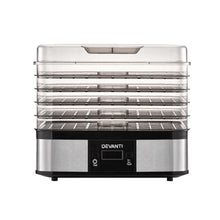 Load image into Gallery viewer, Devanti Food Dehydrator with 5 Trays - Silver

