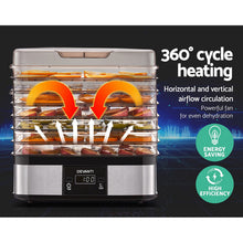 Load image into Gallery viewer, Devanti Food Dehydrator with 7 Trays - Silver
