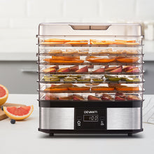 Load image into Gallery viewer, Devanti Food Dehydrator with 7 Trays - Silver
