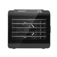 Load image into Gallery viewer, Devanti 6 Tray Food Dehydrators Commercial Beef Jerky Maker Fruit Dryer Black
