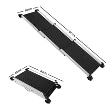 Load image into Gallery viewer, i.Pet Dog Ramp Dog Steps Pet Car Travel Step Stair Foldable Portable Ladder Aluminium
