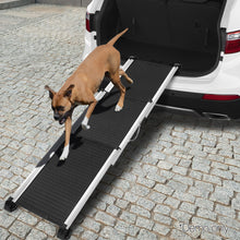 Load image into Gallery viewer, i.Pet Dog Ramp Dog Steps Pet Car Travel Step Stair Foldable Portable Ladder Aluminium
