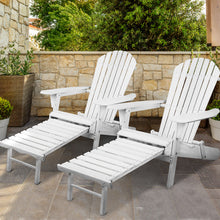 Load image into Gallery viewer, Gardeon Set of 2 Outdoor Sun Lounge Chairs Patio Furniture Lounger Beach Chair Adirondack

