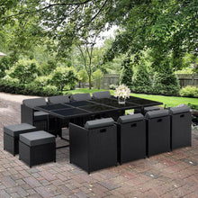 Load image into Gallery viewer, Gardeon 13 Piece Wicker Outdoor Dining Table Set
