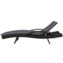 Load image into Gallery viewer, Gardeon Outdoor Sun Lounge - Black
