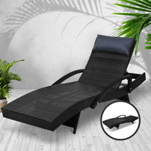 Load image into Gallery viewer, Gardeon Outdoor Sun Lounge Furniture Day Bed Wicker Pillow Sofa Set
