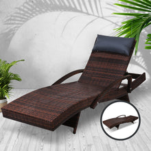 Load image into Gallery viewer, Gardeon Outdoor Sun Lounge Furniture Day Bed Wicker Pillow Sofa Set
