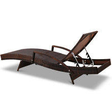 Load image into Gallery viewer, Gardeon Set of 2 Sun Lounge Outdoor Furniture Wicker Lounger Rattan Day Bed Garden Patio Brown
