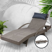 Load image into Gallery viewer, Gardeon Outdoor Sun Lounge Furniture Day Bed Wicker Pillow Sofa Set
