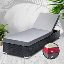 Load image into Gallery viewer, Gardeon Sun Lounge Outdoor Furniture Day Bed Wicker Rattan Garden Sofa
