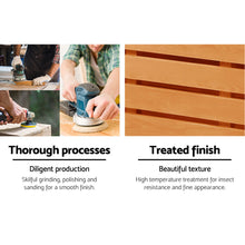 Load image into Gallery viewer, 2 Seat Wooden Outdoor Storage Bench
