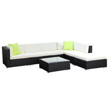 Load image into Gallery viewer, Gardeon 7PC Sofa Set with Storage Cover Outdoor Furniture Wicker
