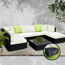 Load image into Gallery viewer, Gardeon 7PC Sofa Set with Storage Cover Outdoor Furniture Wicker
