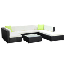Load image into Gallery viewer, Gardeon 8PC Sofa Set with Storage Cover Outdoor Furniture Wicker
