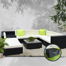 Load image into Gallery viewer, Gardeon 9PC Sofa Set with Storage Cover Outdoor Furniture Wicker
