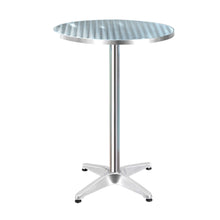 Load image into Gallery viewer, Gardeon Outdoor Bar Table Indoor Furniture Adjustable Aluminium Round 70/110cm
