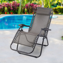 Load image into Gallery viewer, Gardeon Zero Gravity Recliner Chairs Outdoor Sun Lounge Beach Chair Camping - Beige
