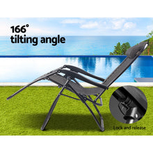Load image into Gallery viewer, Gardeon Zero Gravity Recliner Chairs Outdoor Sun Lounge Beach Chair Camping - Beige
