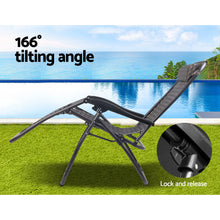 Load image into Gallery viewer, Gardeon Outdoor Portable Recliner - Grey
