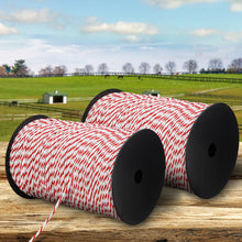 Load image into Gallery viewer, Giantz Electric Fence Poly Rope 2x 500M

