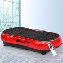 Load image into Gallery viewer, Everfit Vibration Machine Platform Vibrator Resistance Rope Home Fitness Red
