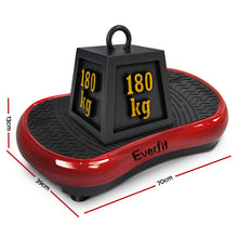 Load image into Gallery viewer, Everfit Vibration Machine Platform Resistance Rope Home Fitness Dark Red
