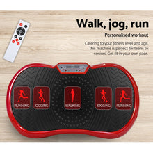 Load image into Gallery viewer, Everfit Vibration Machine Platform Resistance Rope Home Fitness Dark Red
