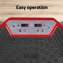 Load image into Gallery viewer, Everfit Vibration Machine Platform Resistance Rope Home Fitness Dark Red
