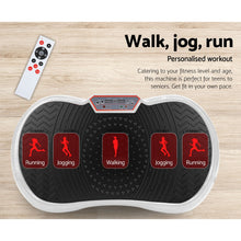 Load image into Gallery viewer, Everfit Vibration Machine Platform Vibrator Resistance Rope Home Fitness White
