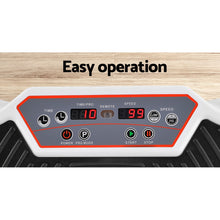 Load image into Gallery viewer, Everfit Vibration Machine Platform Vibrator Resistance Rope Home Fitness White
