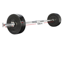 Load image into Gallery viewer, 28KG Barbell Weight Set Plates Bar Bench Press Fitness Exercise Home Gym 168cm
