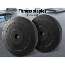 Load image into Gallery viewer, 2 x 5KG Barbell Weight Plates Standard Home Gym Press Fitness Exercise Rubber
