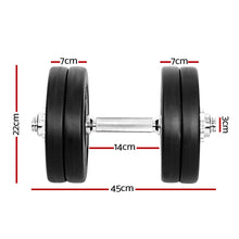 Load image into Gallery viewer, 25kg Dumbbells Dumbbell Set Weight Plates Home Gym Fitness Exercise
