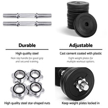 Load image into Gallery viewer, 25kg Dumbbells Dumbbell Set Weight Plates Home Gym Fitness Exercise
