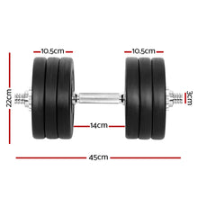 Load image into Gallery viewer, 35kg Dumbbells Dumbbell Set Weight Plates Home Gym Fitness Exercise
