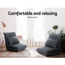 Load image into Gallery viewer, Artiss Floor Sofa Bed Lounge Couch Recliner Chair Folding Foam Camping Bed
