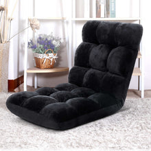 Load image into Gallery viewer, Artiss Lounge Sofa Bed Flannel Fabric Black
