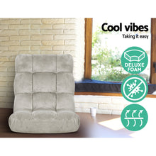 Load image into Gallery viewer, Artiss Lounge Sofa Bed Flannel Fabric Grey
