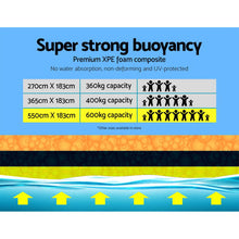 Load image into Gallery viewer, Weisshorn Floating Mat Water Slide Park Stand Up Paddle Pool Sea 550cm
