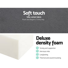 Load image into Gallery viewer, Giselle Bedding Double Size Folding Foam Mattress Portable Bed Mat Velvet Dark Grey
