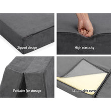 Load image into Gallery viewer, Giselle Bedding Folding Foam Portable Mattress Grey
